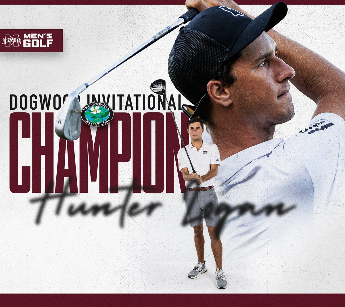 After shooting 2️⃣0️⃣ under par, <a href="/HunterLogan64/">Hunter Logan</a> is the 2023 Dogwood Invitational champion!

#HailState🐶