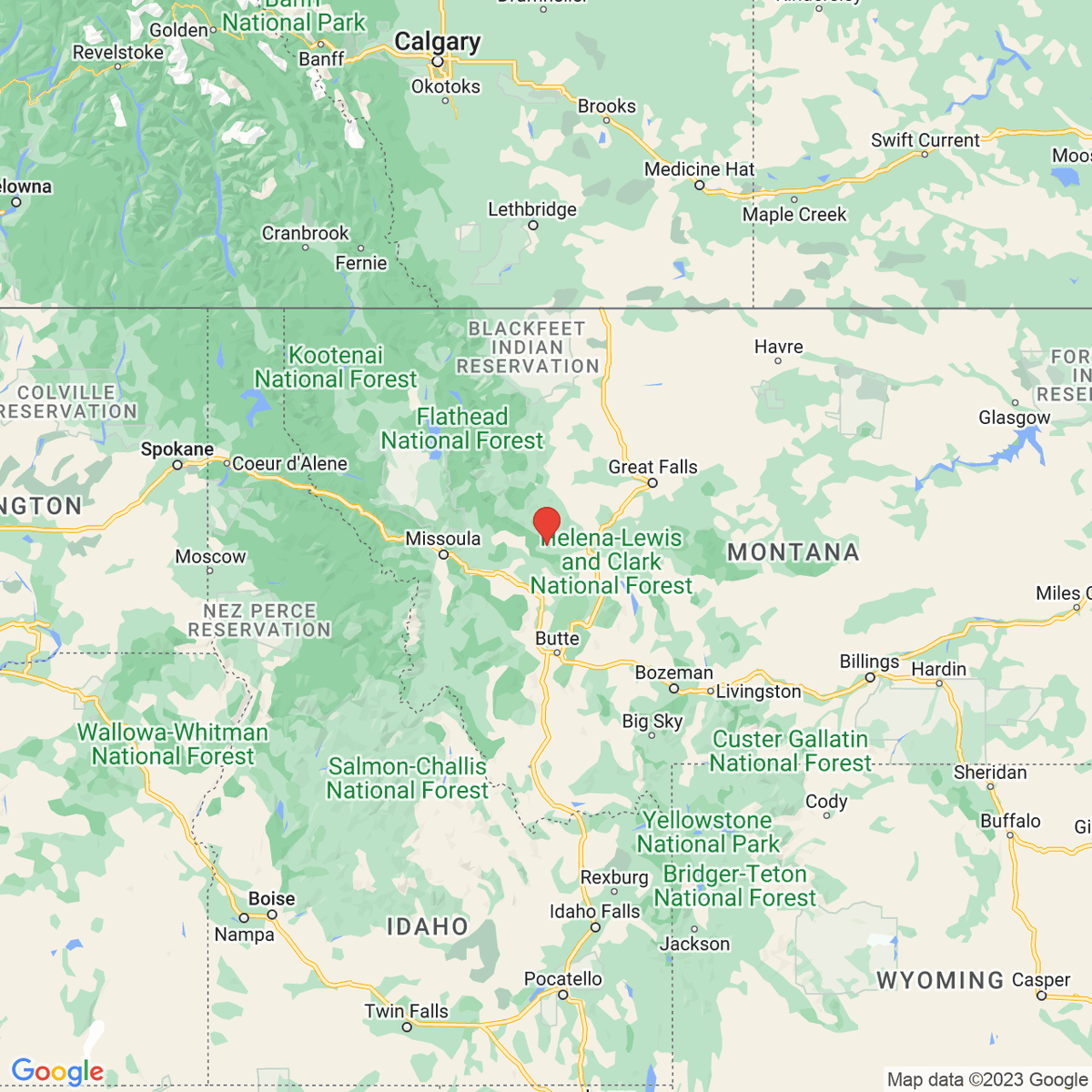 New town every hour on Twitter "Lincoln, Montana Population 898