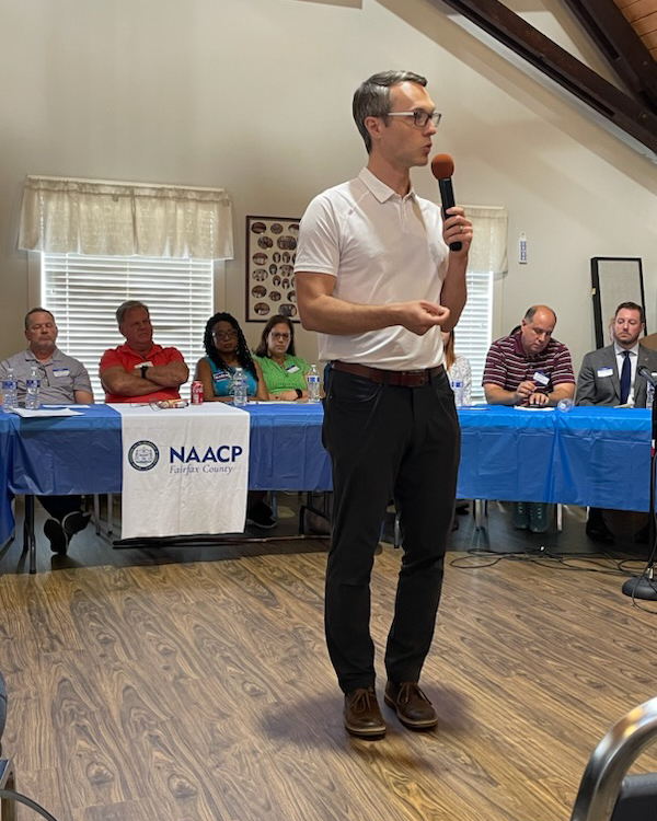 Thank you to @FairfaxNAACP and Chantilly Baptist for hosting today’s candidate meet and greet!