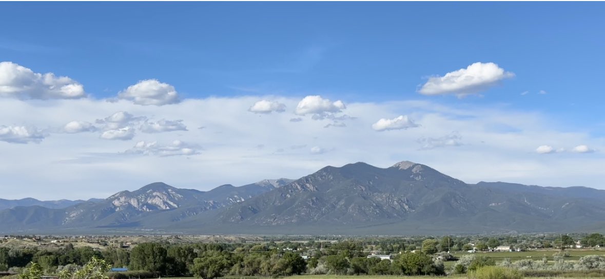 Saturday views!  #TaosMountain #mountain #NMTrue #SaturdayVibes