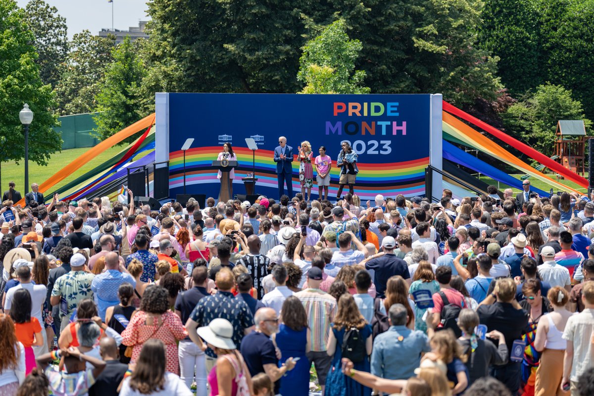 Today, we gathered at the White House to honor the extraordinary courage and contributions of LGBTQI+ Americans, and celebrate their legacy and progress.