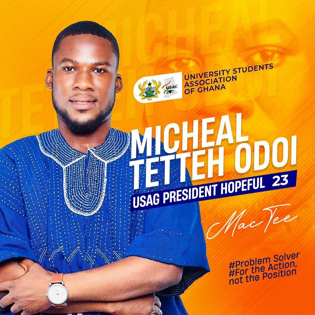 DogbeSaviour's tweet photo. MICHEAL TETTEH ODOI is a leader who is blessed with all leadership qualities.
Meeting the needs of his people is his Number one priority. 
This evening I present him to you as UNIVERSITY STUDENTS ASSOCIATION OF GHANA (USAG) PRESIDENT HOPEFUL '23' https://t.co/nvHv9xgrDI