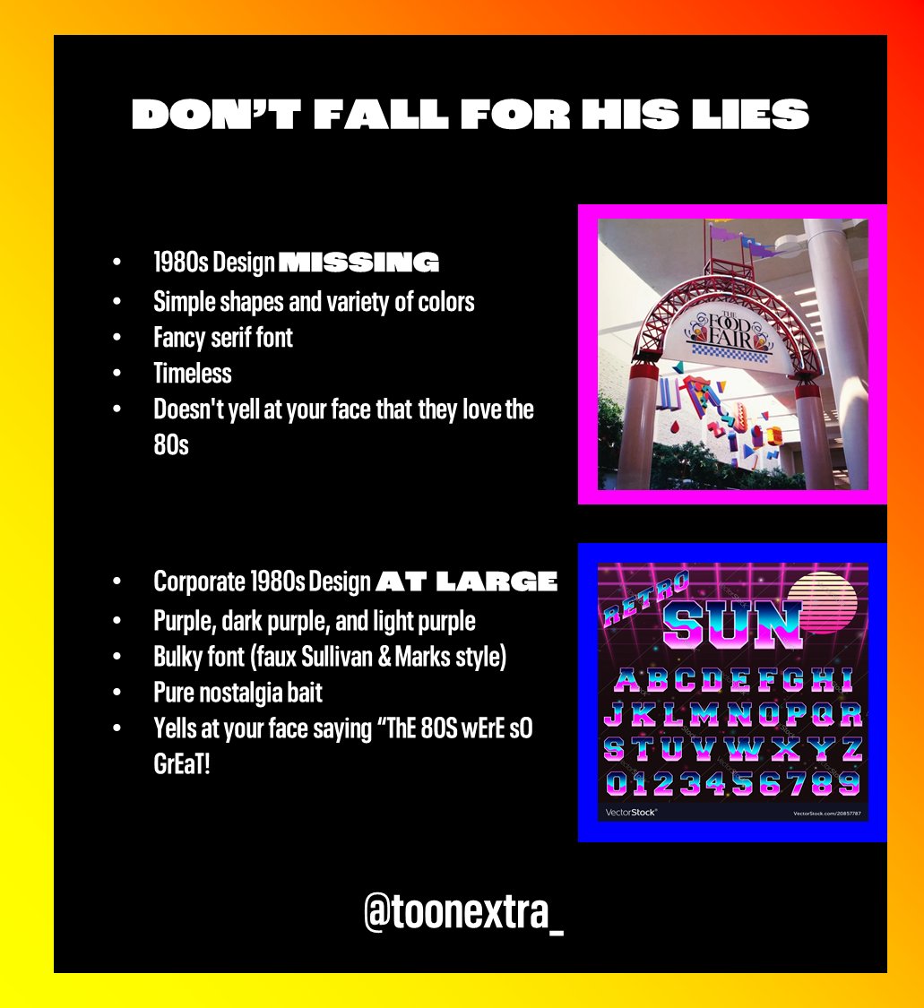toonextra_'s tweet photo. Remember the signs #1980sDesign #ToonExtra https://t.co/Y4smUFxSAa