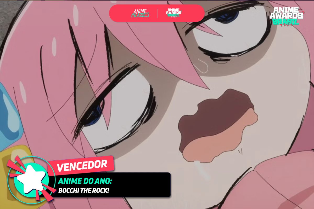 Bocchi the Rock foi o grande vencedor do Anime Awards Brasil 2023