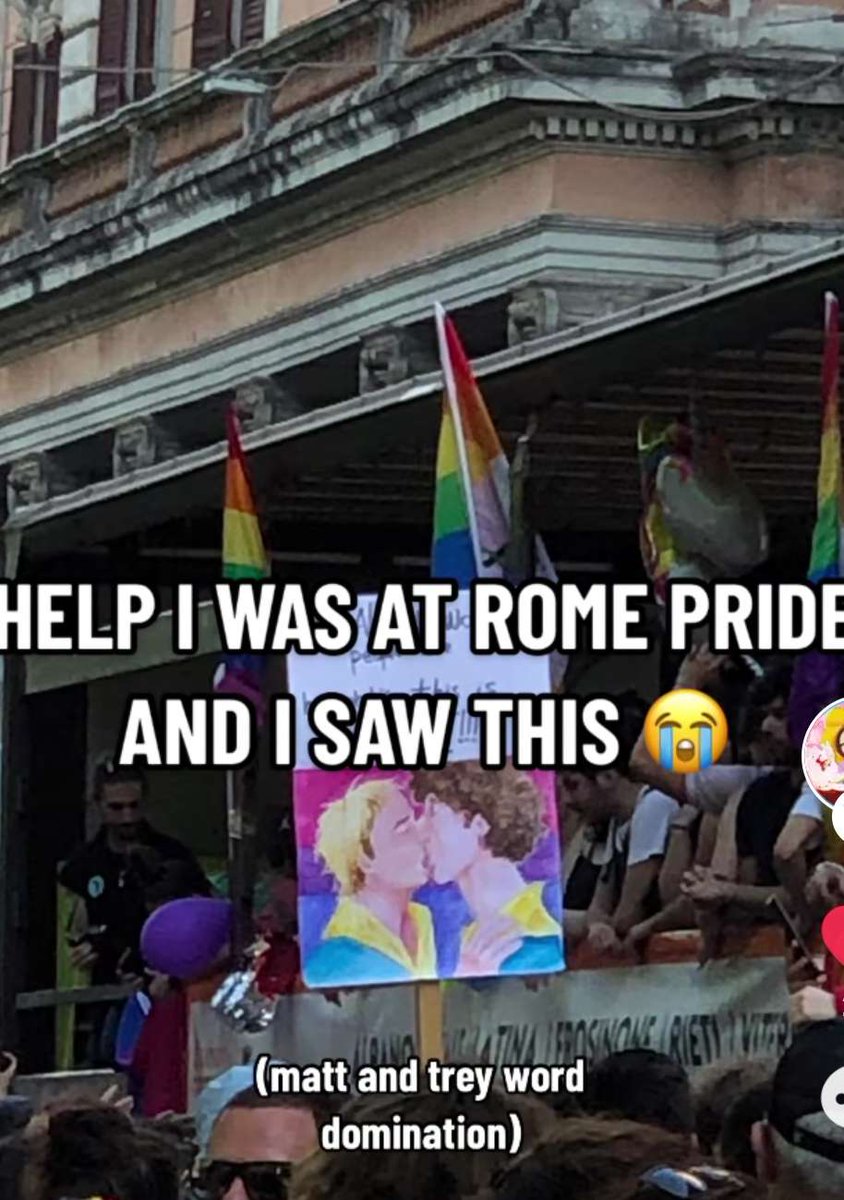 Happy pride😁 #SouthPark #mattstone #treyparker #PrideMonth #prideitalia #RomaPride