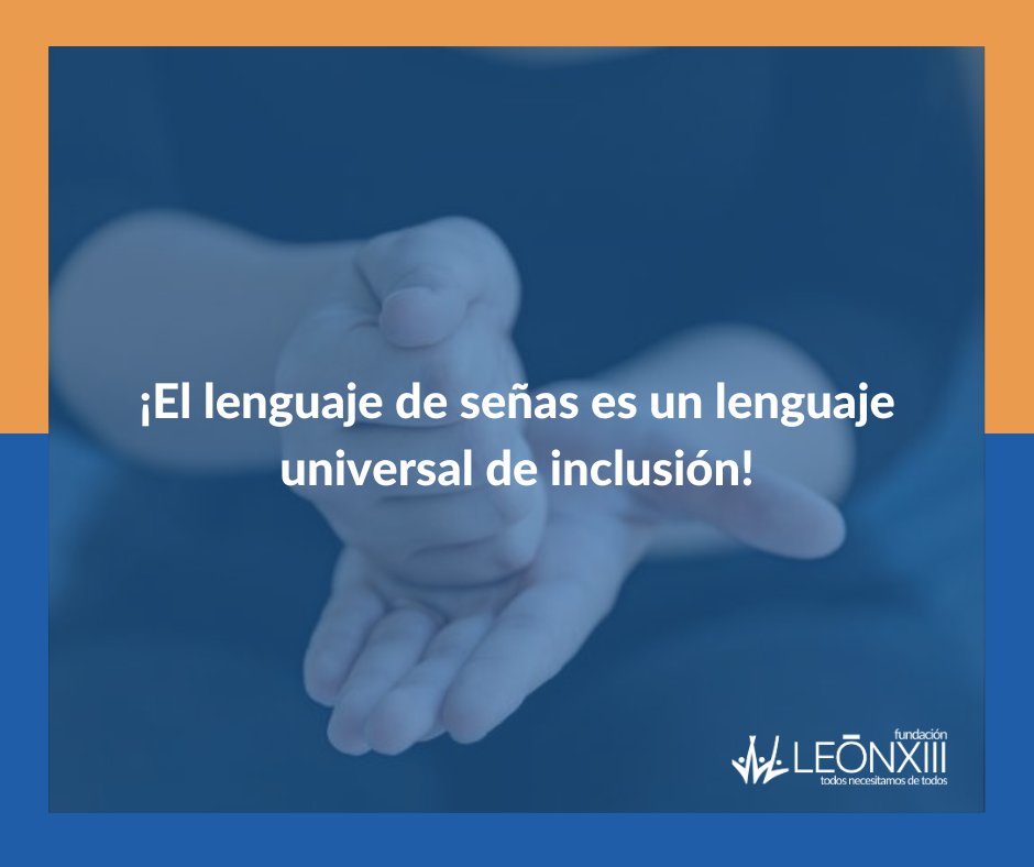 leontreceorg's tweet photo. Hoy es el Día Mundial del Lenguaje de Señas. Celebremos la inclusión y la comunicación accesible para todos.
#FundaciónLeonXII https://t.co/LXa1UZ3Wm0