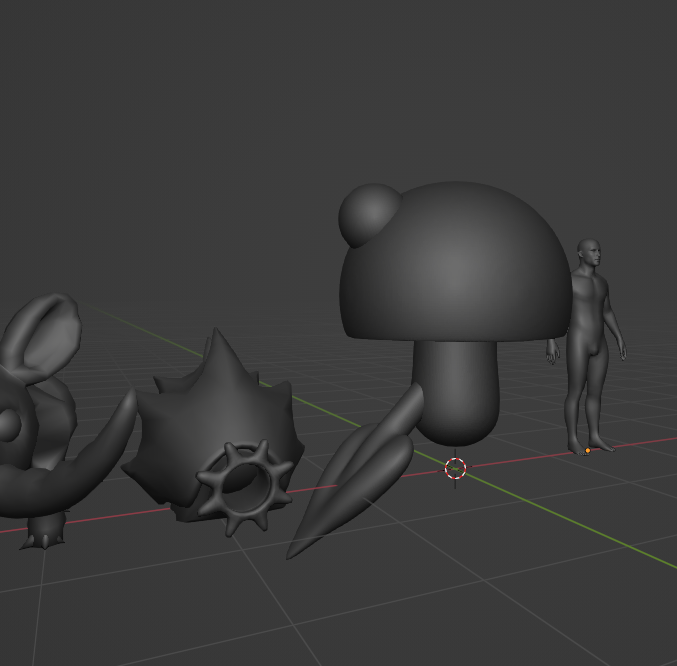 GhostCrabGames's tweet photo. Working on the basic shapes of a new creature model. Might use the bell horns for a variant. Going to try radial symmetry (1/3rds) instead of bilateral. 🌸

#characterdesign  #FPS #gamedev #indiedev #indiegames  #gamedevelopment #screenshotsaturday #IndieDevs https://t.co/DPYW2DhkWE