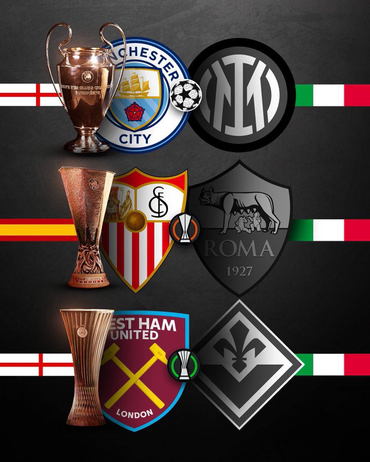 FutbolItaliano's tweet image. Italia se ha convertido en el PRIMER país en perder tres finales europeas en una misma temporada.