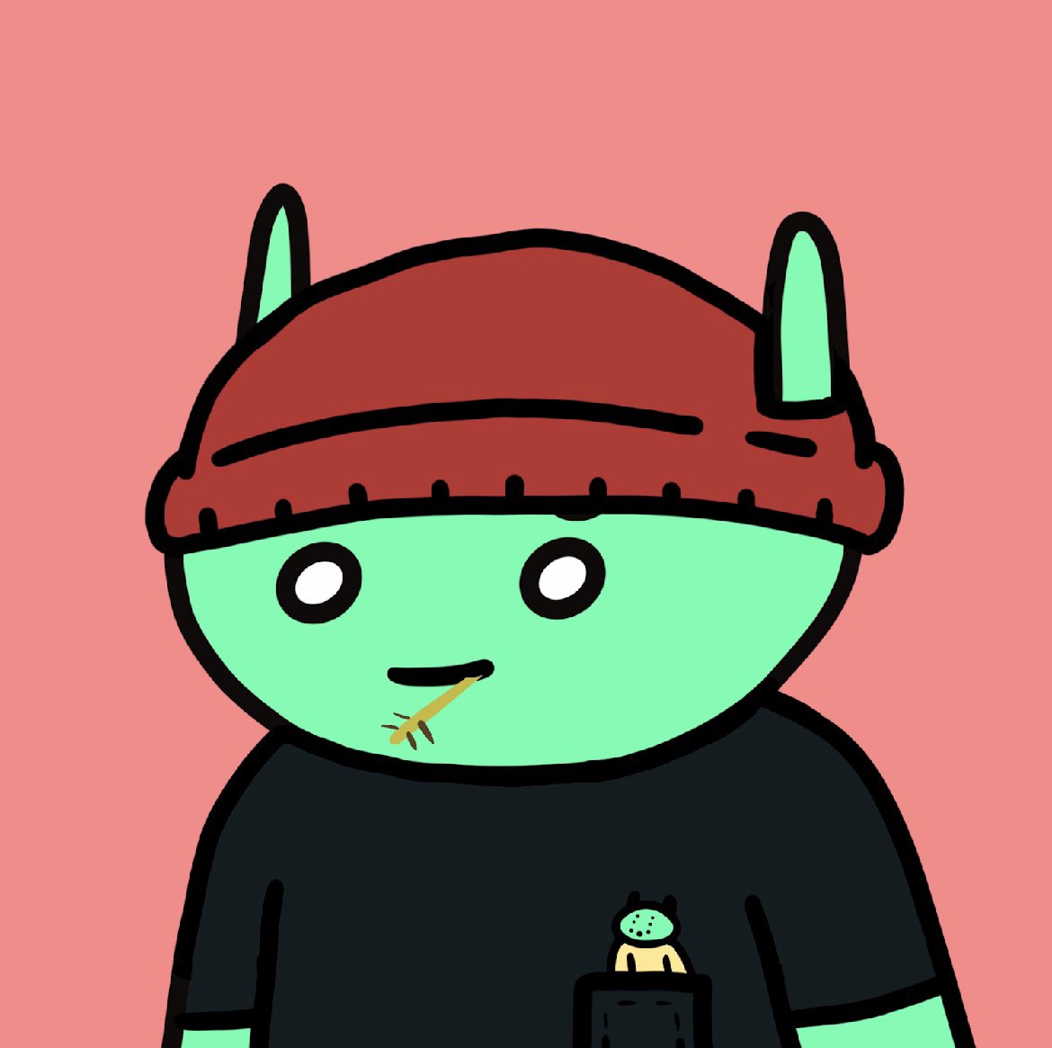 Good evening frens, just sending a tweet out there since I recently started being active on Twitter again

Repping <a href="/alienfrens/">alien frens</a> since the day it dropped in 2022!