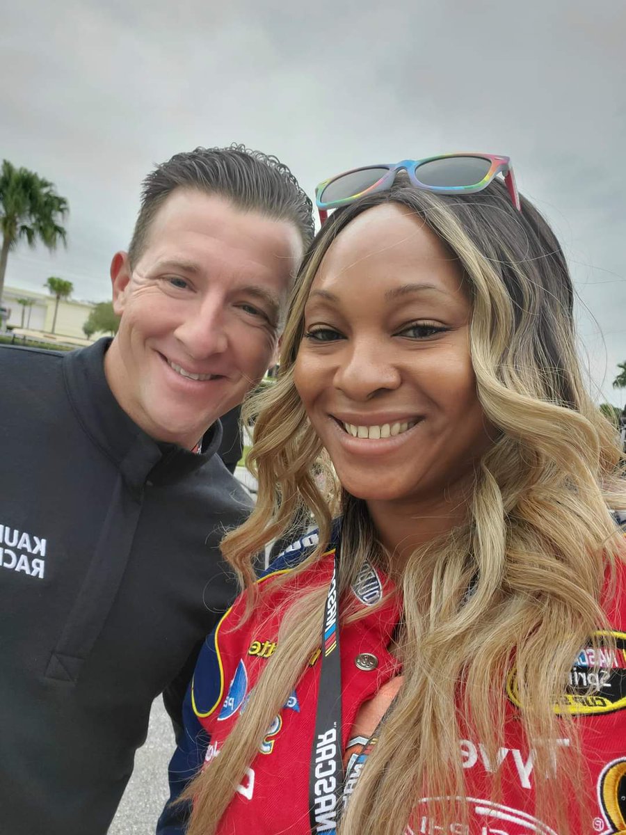 riananicole's tweet photo. I can't let this race start without saying good luck to this guy!!! Good luck @AJDinger!!!! You know @_TaraLea and I will be screaming from the east coast the entire race!!! #DingertheRinger #RoadCourseKing https://t.co/N5YXQbqfwv