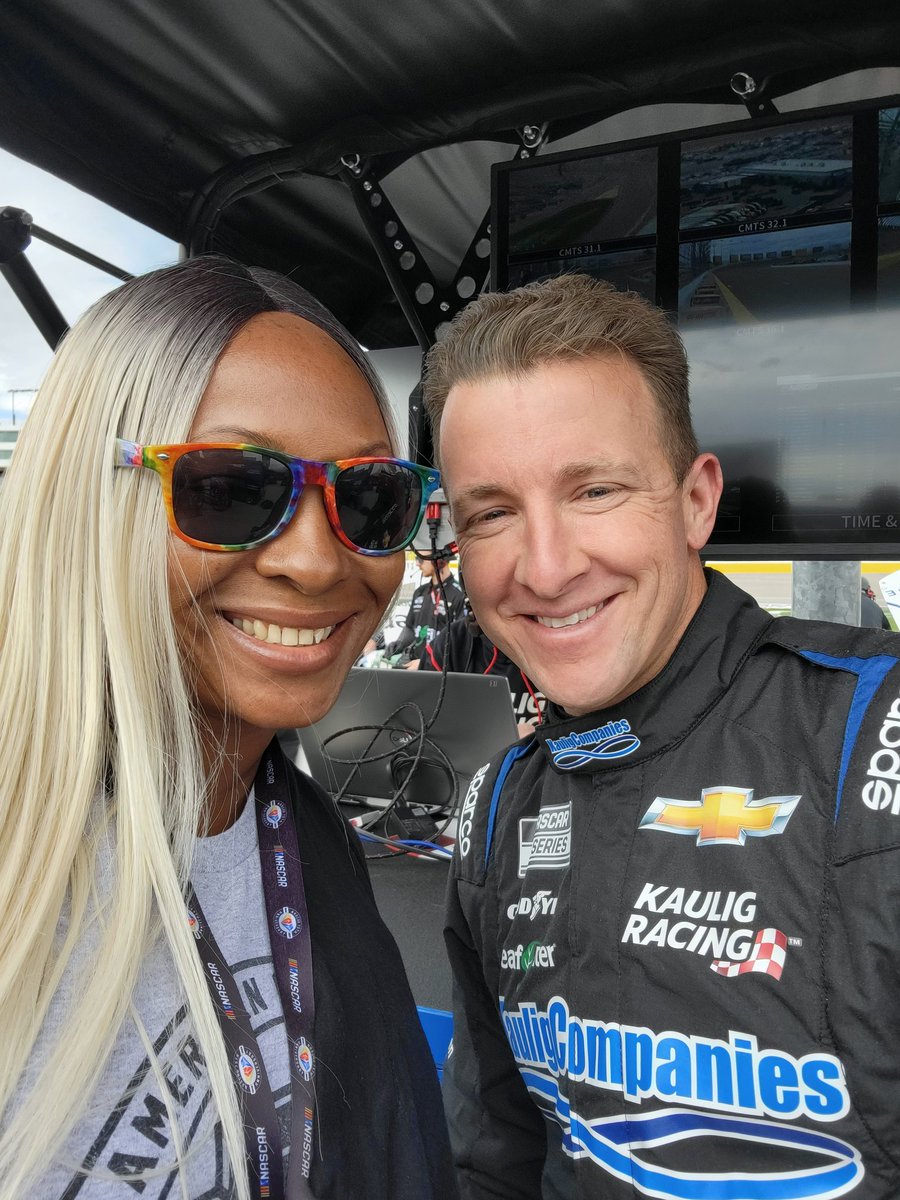 riananicole's tweet photo. I can't let this race start without saying good luck to this guy!!! Good luck @AJDinger!!!! You know @_TaraLea and I will be screaming from the east coast the entire race!!! #DingertheRinger #RoadCourseKing https://t.co/N5YXQbqfwv
