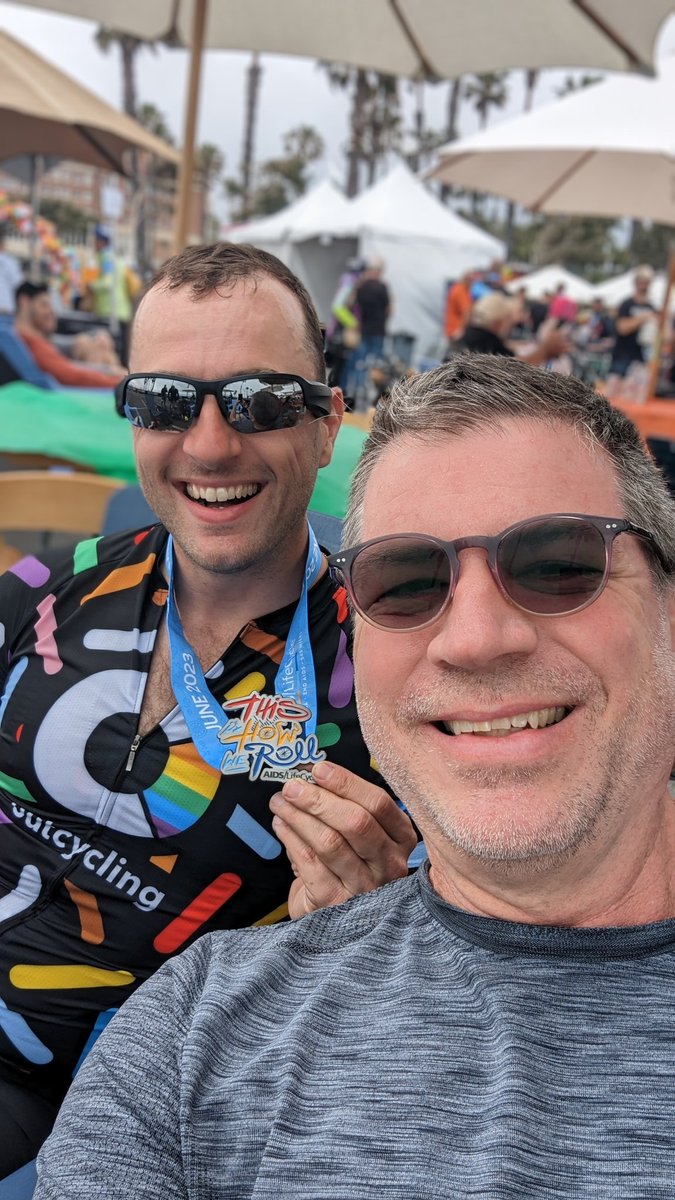 Whew, that was exhausting! J/K. Kudos to my husband. He did it. All 545 miles from SF to LA. @AIDSLifeCycle #Aidslifecycle @richardbrower @ILoveGaySports