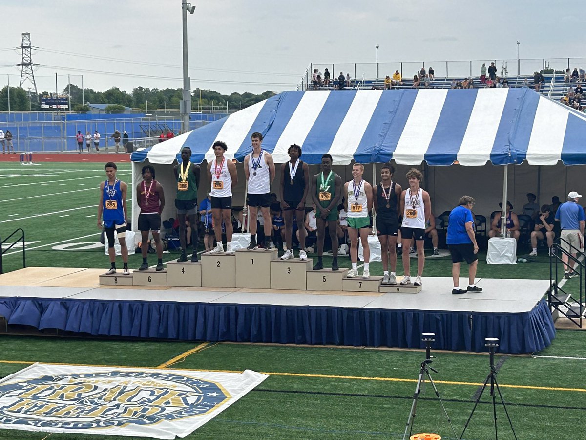 Kamarion Gant sets a a new personal record of 6’4” in the high jump earning 6th place at the State Meet.