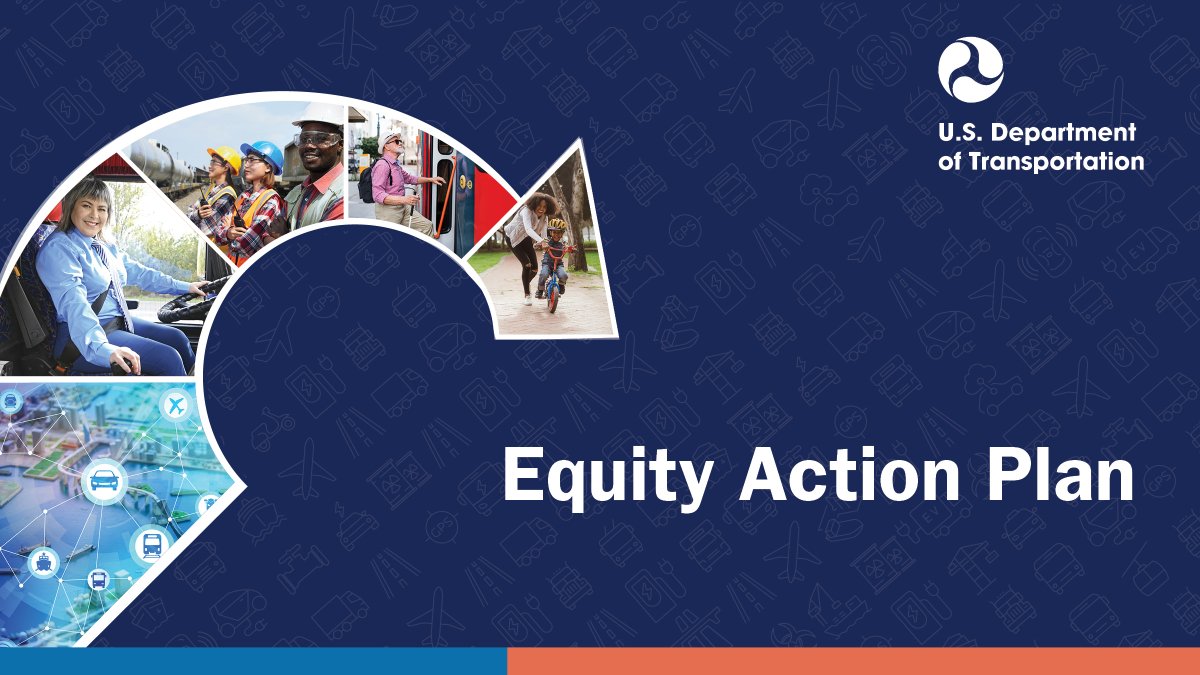 USDOT's tweet photo. .@USDOT wants your help to determine future equity transportation initiatives.

Register now to join our virtual equity discussion on June 23 from 1:00 PM- 3:00 PM. https://t.co/1b5sNnXRTw https://t.co/IOvaOpt5db