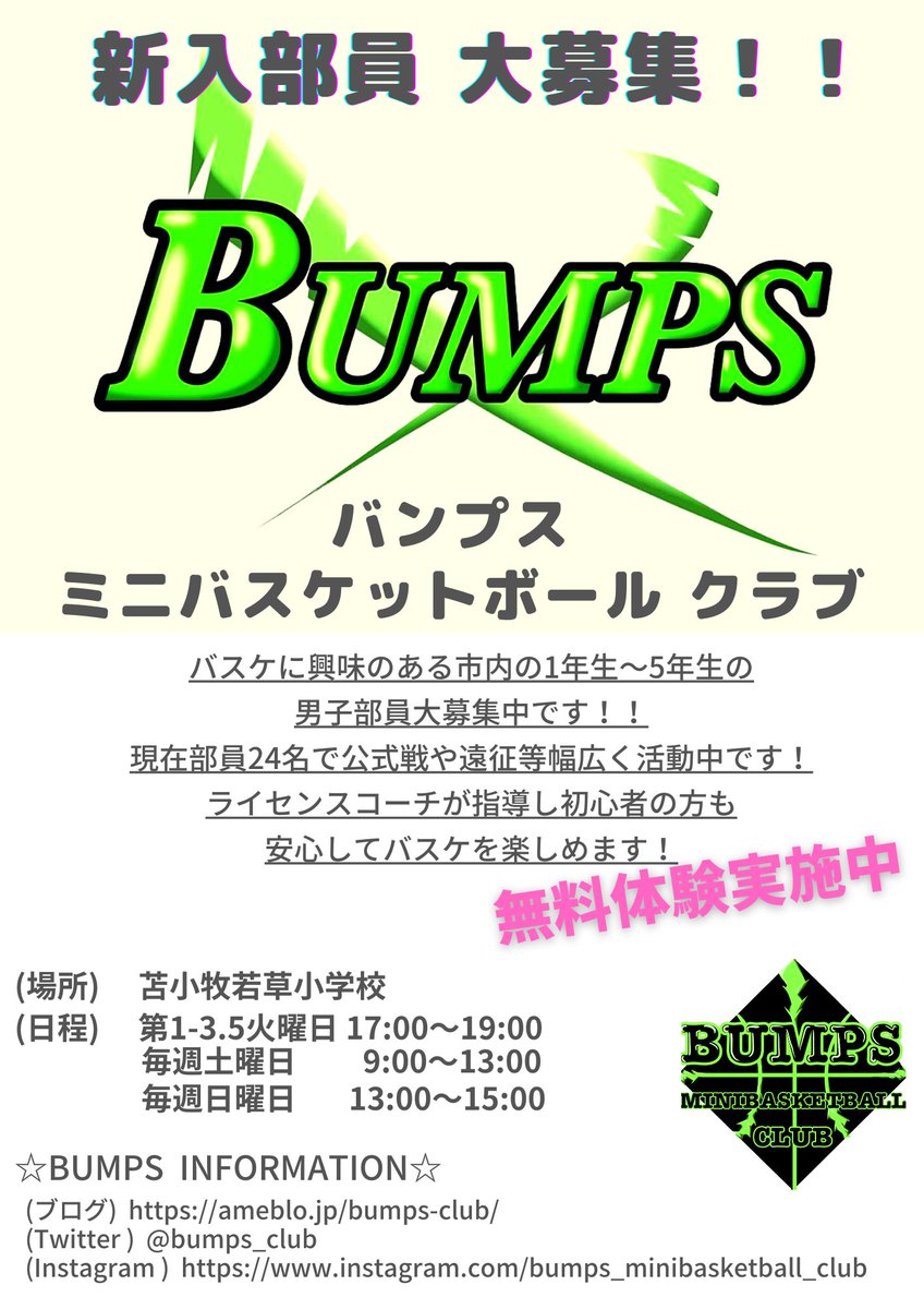 BUMPS MINIBASKETBALL CLUB 』🏀 (@bumps_club) / Posts / X