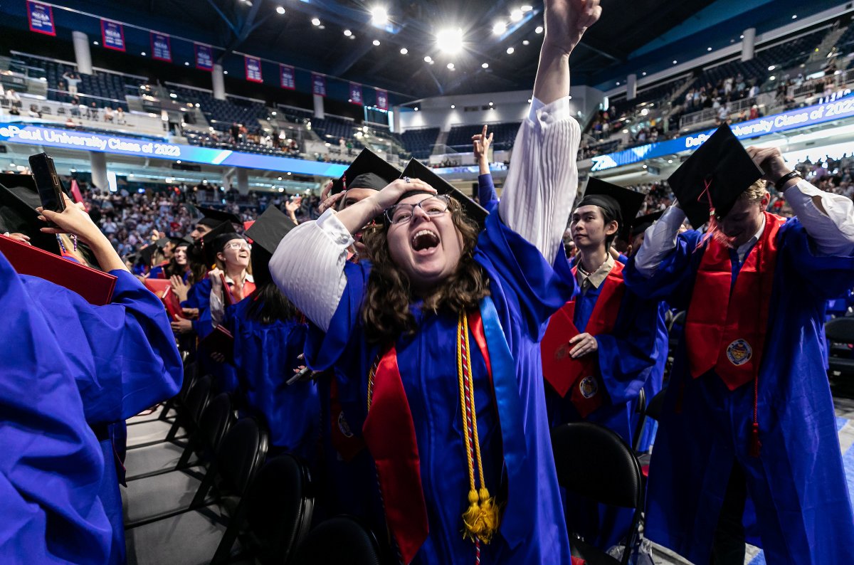 CONGRATULATIONS to the Class of 2023 in the College of Communication and College of Education! Can't wait to see what the next chapter brings! #depaulgrad2023 <a href="/CMNDePaul/">DePaul College of Communication</a> #DePaulCOE