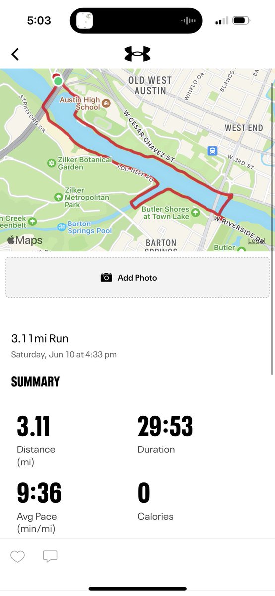 omenplayer69's tweet photo. lil 9 miles on this beautiful Saturday, hope you’re all healthy and well 💜 https://t.co/qdcvJcB4Fc