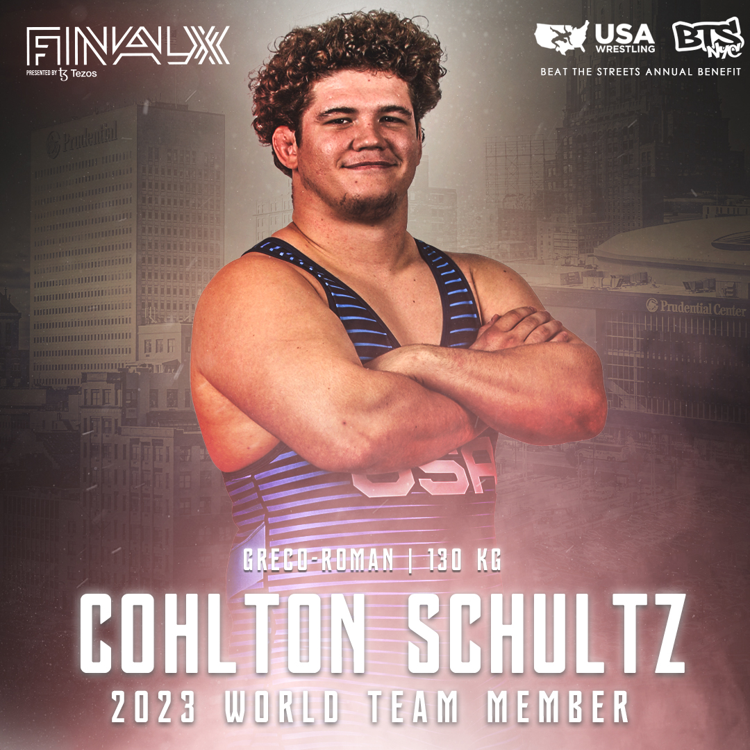 #FinalX Greco-Roman round two
130 kg – Cohlton Schultz (Sunkist Kids WC) dec. Adam Coon (Cliff Keen WC/New York AC)
Schultz wins series 2 matches to 0 and makes World Team