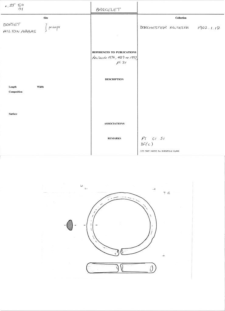 Bronze Age Bracelet Dorchester Museum, 1902.1.12 flickr.com/photos/MicroPa… #prehistory #bronzeage #baibm