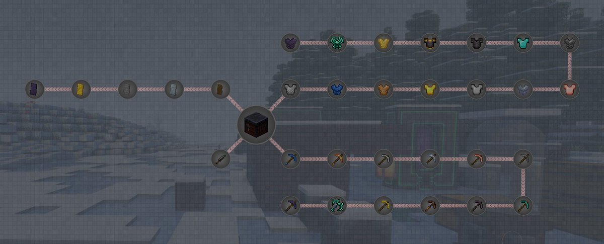 QQueSMP's tweet image. here's the Quest chapter for tools and armor so far! this will be in QSMP Pack 1.10, hopefully within a few weeks