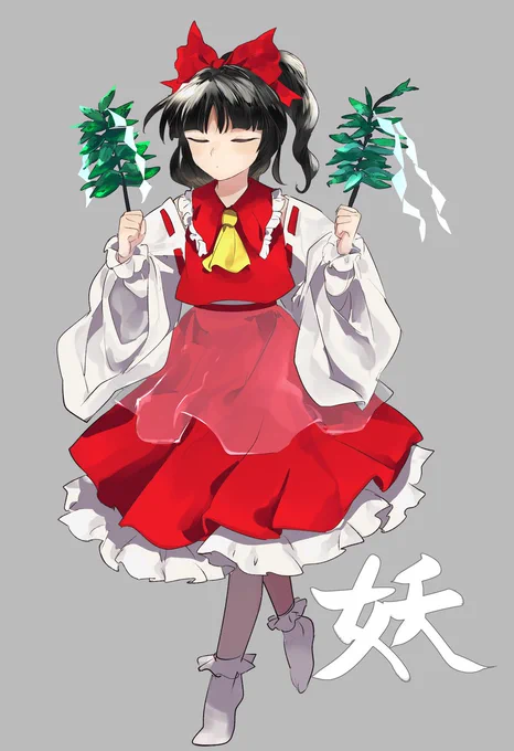 タイトル画面霊夢