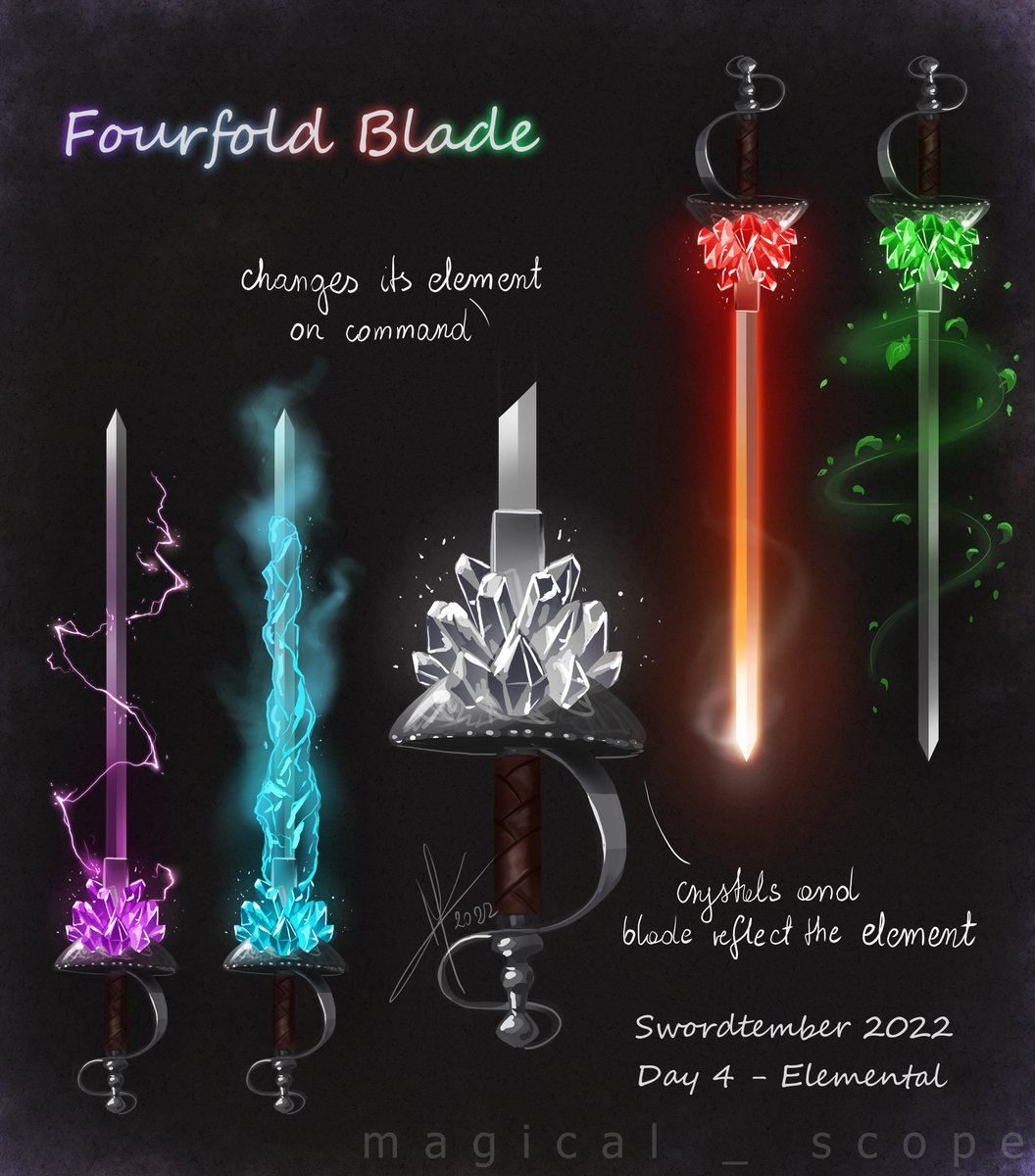 Versatile blade, changing nature with elements.