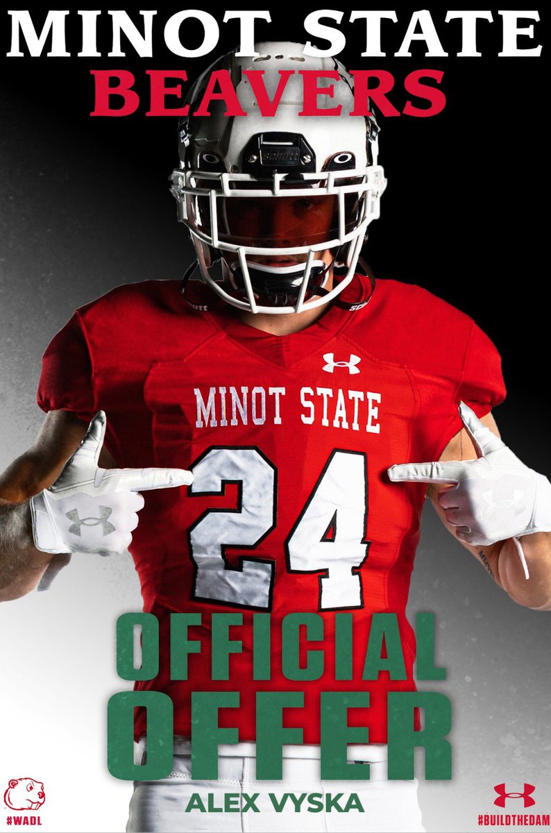 Alex Vyska (@alex_vyska) on Twitter photo After a great 7 on 7 in Minot I am beyond blessed to receive an offer from Minot State University! <a href="/TheCoachClem/">Coach Clem</a> <a href="/CoachFam/">Coach Mike Famiglietti “Fam”</a> <a href="/Coach_MikeBruno/">Michael Bruno</a> <a href="/LegacySaberFB/">LHS Saber Football</a> After a great 7 on 7 in Minot I am beyond blessed to receive an offer from Minot State University! <a href="/TheCoachClem/">Coach Clem</a> <a href="/CoachFam/">Coach Mike Famiglietti “Fam”</a> <a href="/Coach_MikeBruno/">Michael Bruno</a> <a href="/LegacySaberFB/">LHS Saber Football</a>
