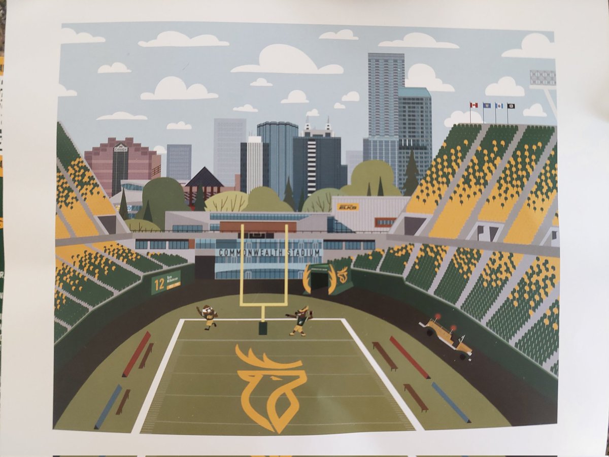 TheElksHerd's tweet photo. Also included in the Season Seat Holder Package is this beautiful picture, with Jason Blower credited on the bottom as the creator. Thanks John for reminding us to post this! 
#RepFromSectionX #GoElks #CFL #YEG #JoinTheHerd 🦌 https://t.co/8Sg9HVY4c2