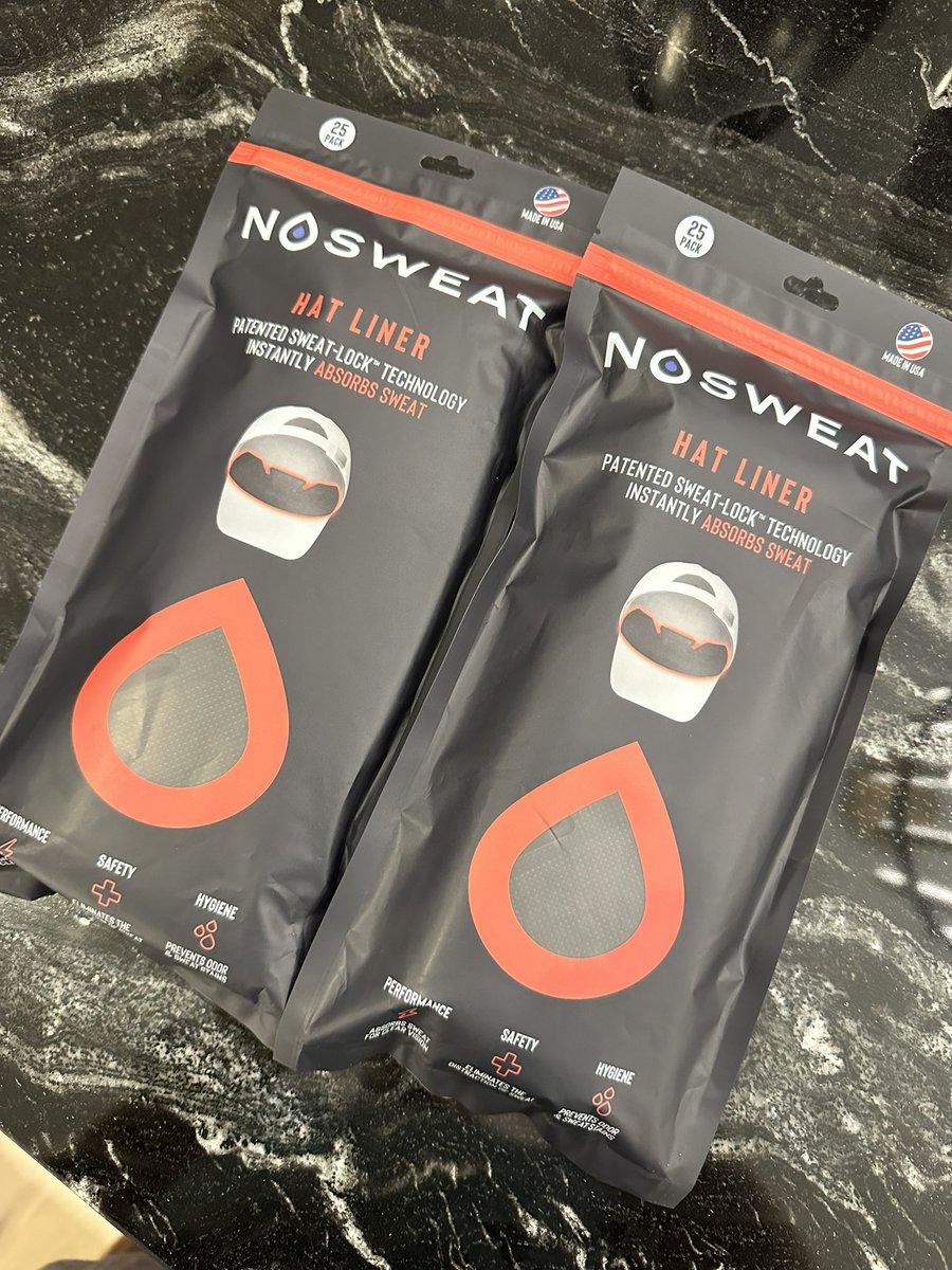 It’s gettin hot outside but thanks to <a href="/NoSweatCo/">NoSweat®</a> my hats are gonna stay nice and fresh!  A must for the head-sweating outdoorsy person in your life!