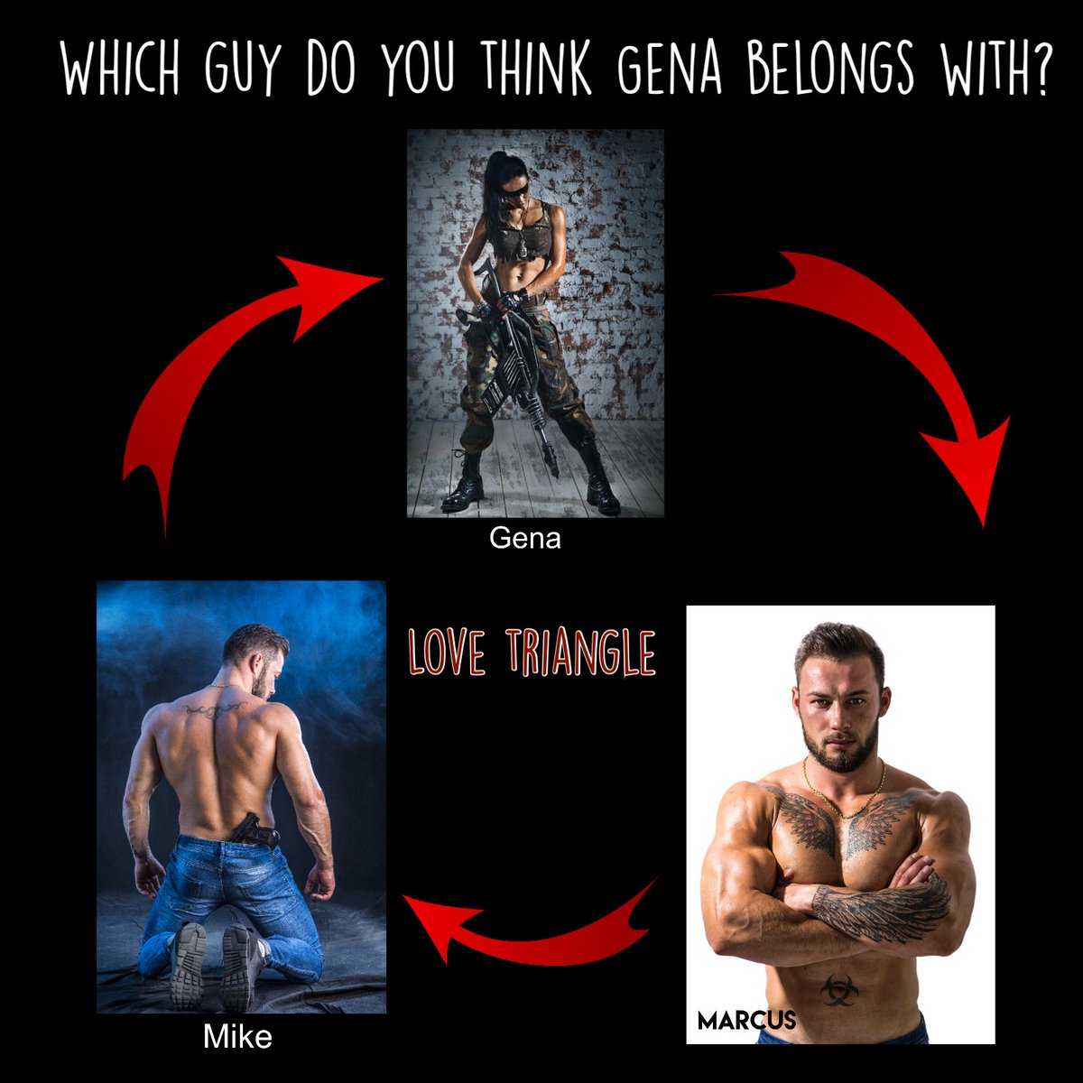 #GenavinesFaith
Gena fans, which one do you think she should be with?
💕Mike
💕Marcus 
💕Both
#paranormalromance #lovetriangle #dystopian #cleanromance #Drama