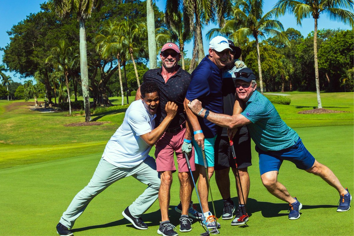 It was a great day and a lot of fun at the <a href="/RussellReading/">Russell Reading Room</a> annual <a href="/UKGInc/">UKG</a> Links for Literacy Golf ⛳ Classic presented by <a href="/HardRockHolly/">Seminole Hard Rock Hollywood</a>. 

<a href="/MiamiDolphins/">Miami Dolphins</a> <a href="/GridironGriller/">John Offerdahl</a> and I, both wore #56 had flashbacks and started tackling people.