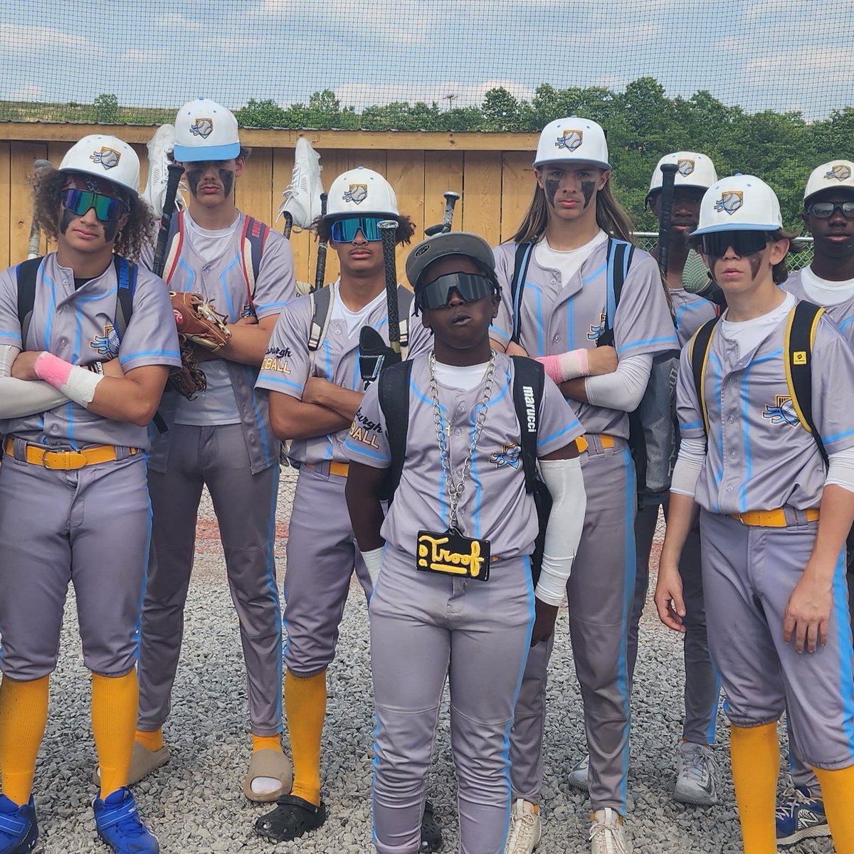 PGH_Hardball's tweet photo. Had to break out #DaTroof chain for the first time this season. Our first honoree is @D__Giddens for his 5 RBI day, helping our 15U team to a big victory today! https://t.co/yOZlm3QcgC