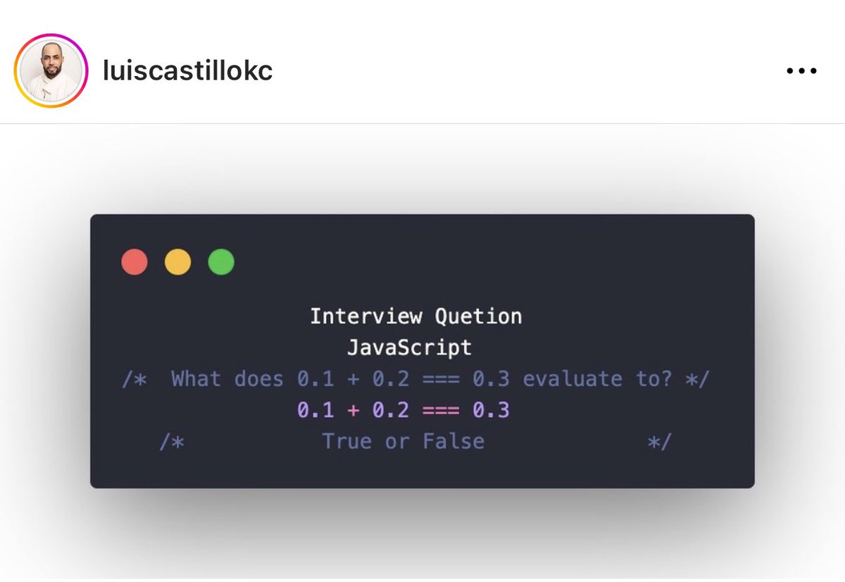 LuisCastilloKC's tweet image. What is the answer for this question and why? 

#javascript #coding #interviewquestion #programming  #ai #reactjs
