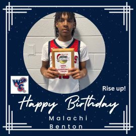 Happy Birthday to our Sophomore guard Malachi Benton! Bright future ahead for this young man 🙏🏾 @GameingChi