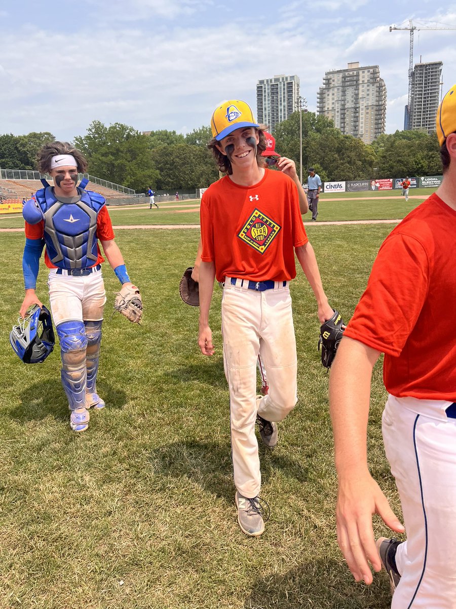 @eastonsd64 with the start today for the East vs. the West at the 16U @ThePBLO All-Star Game Showcase. No runs in 1.0 inning on only 9 pitches. Played some 1B too. @Oshawa07Elite @PBR_Ontario #baseball