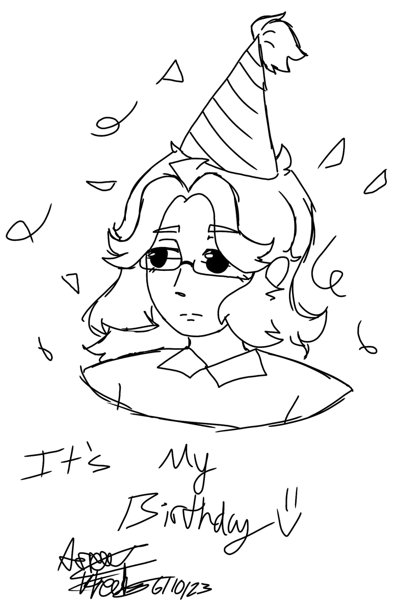 arrowtheperson's tweet photo. It's bday day https://t.co/PlTwHgA3GB