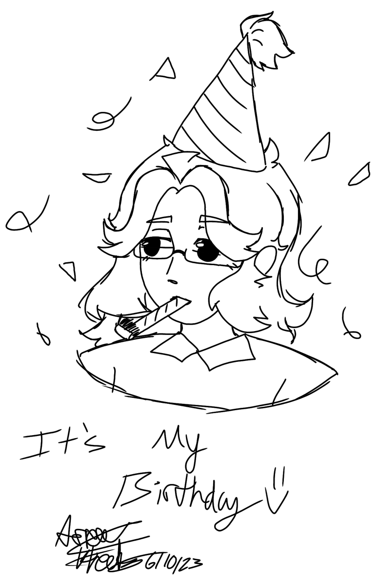 arrowtheperson's tweet photo. It's bday day https://t.co/PlTwHgA3GB