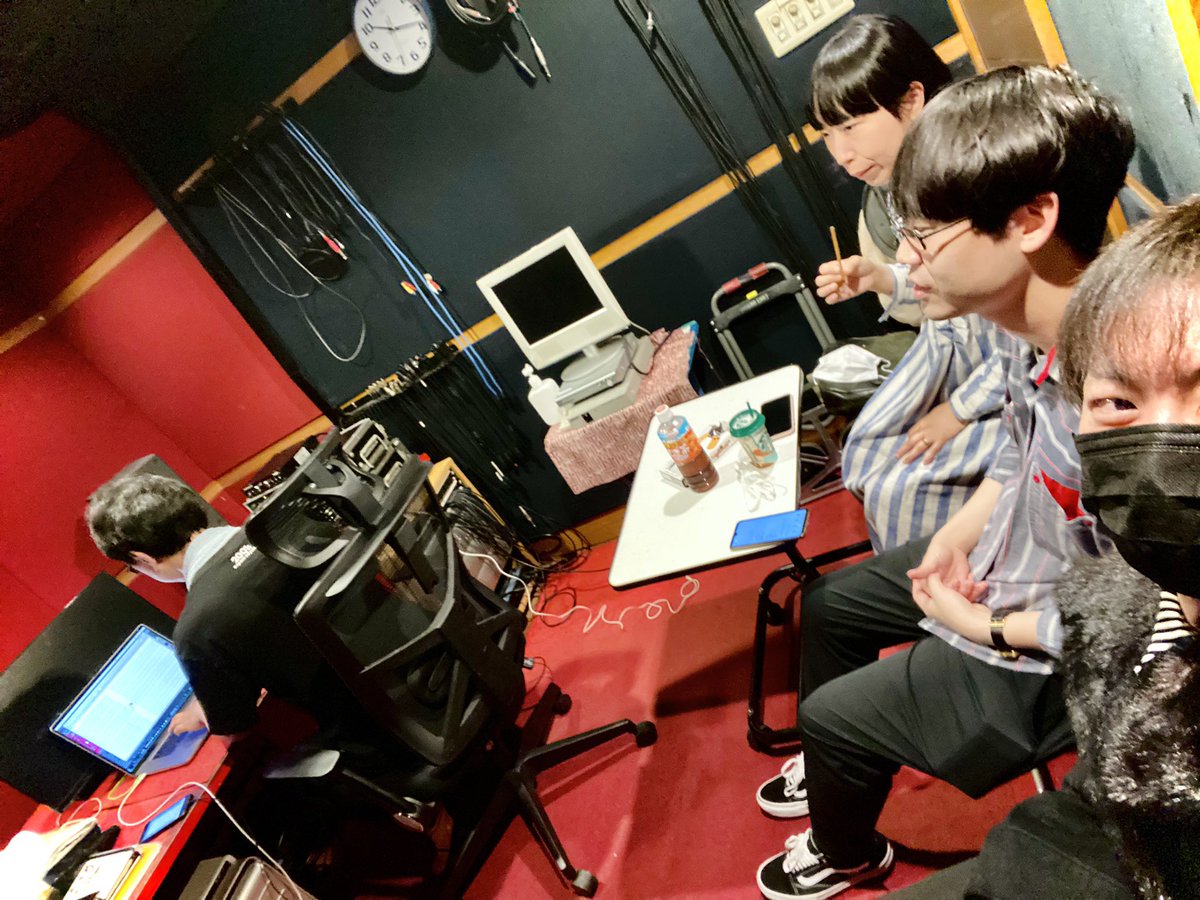 今日はレコーディングのmix立ち合い🖥