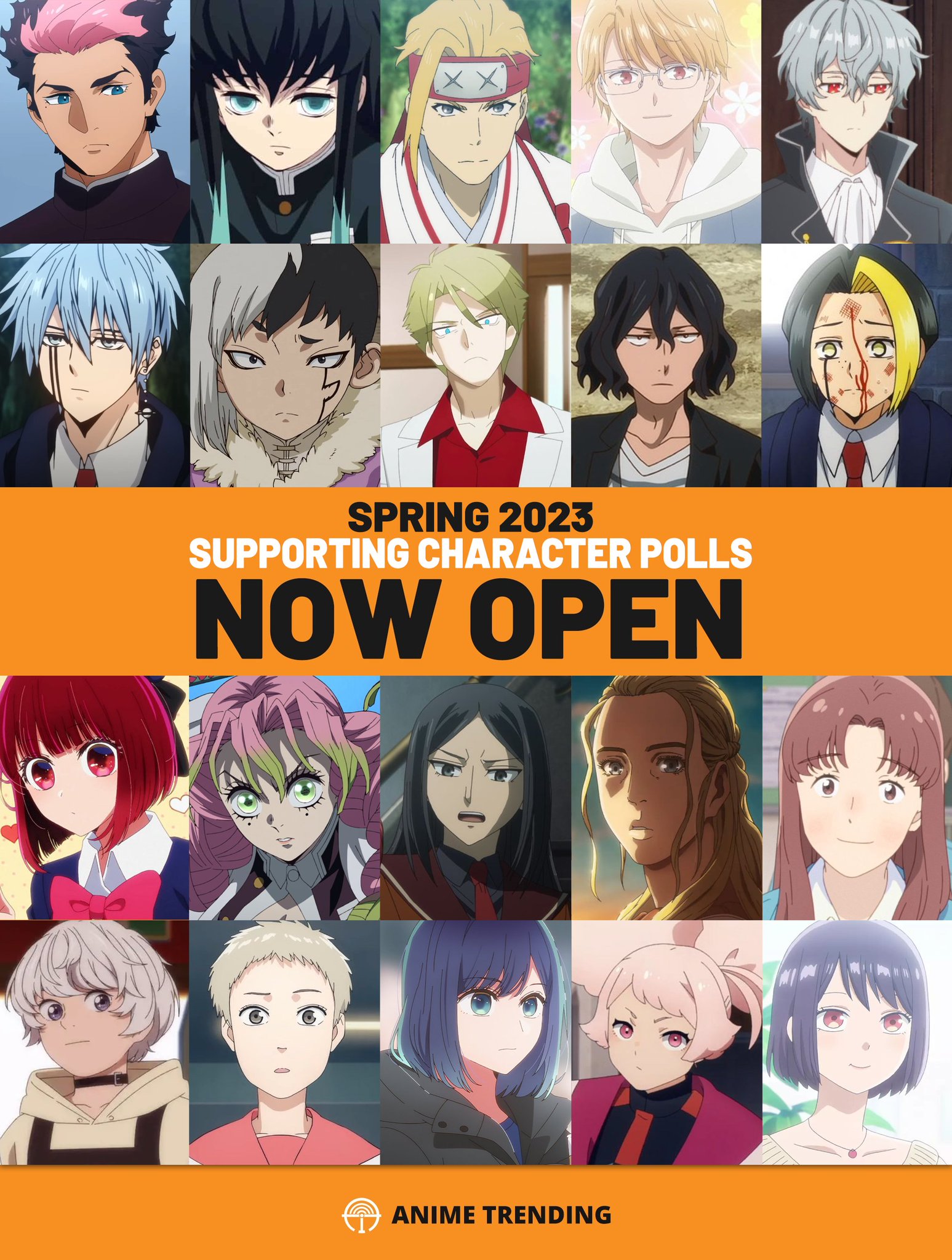 Anime Trending on Twitter "The Supporting Character Polls for the