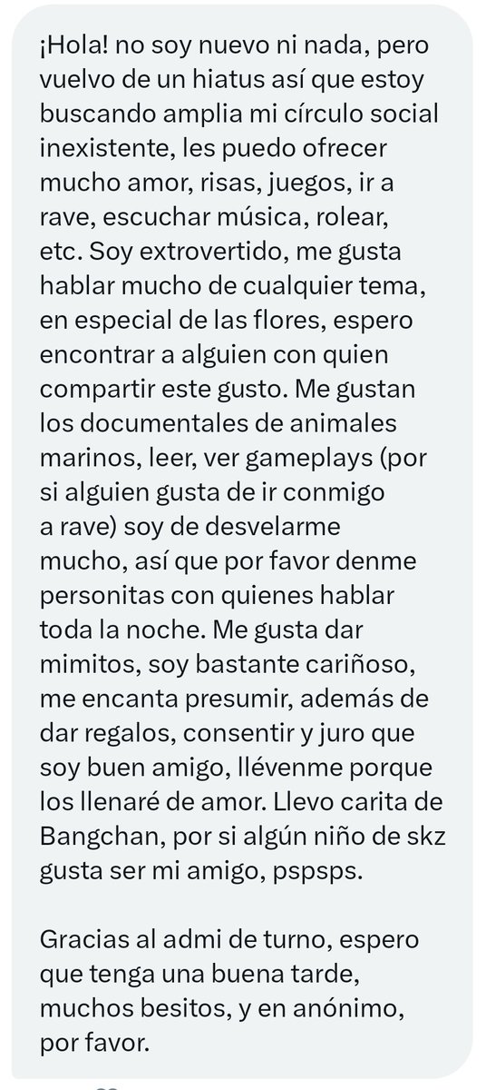 confemichi's tweet photo. 🐞 ; Vuelve de un hiatus y busca ampliar su círculo social inexistente. Ofrece mucho cariño, temas de conversación, roleo y mucho más. ¡Yo que ustedes aprovecho! https://t.co/encuORp0Ly