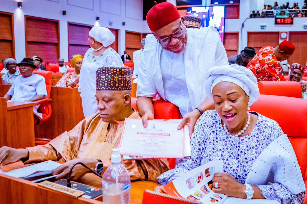 idrisicoker's tweet photo. My leader, Mr Vice President, Sen. @officialSKSM presence at the Valedictory Session of the 9th National Assembly where he served as Senator (Borno Central), and Chairman, Senate Committee on Interior.
#senate #politics #leadership #trasition #governance https://t.co/aY0IQDZIi1