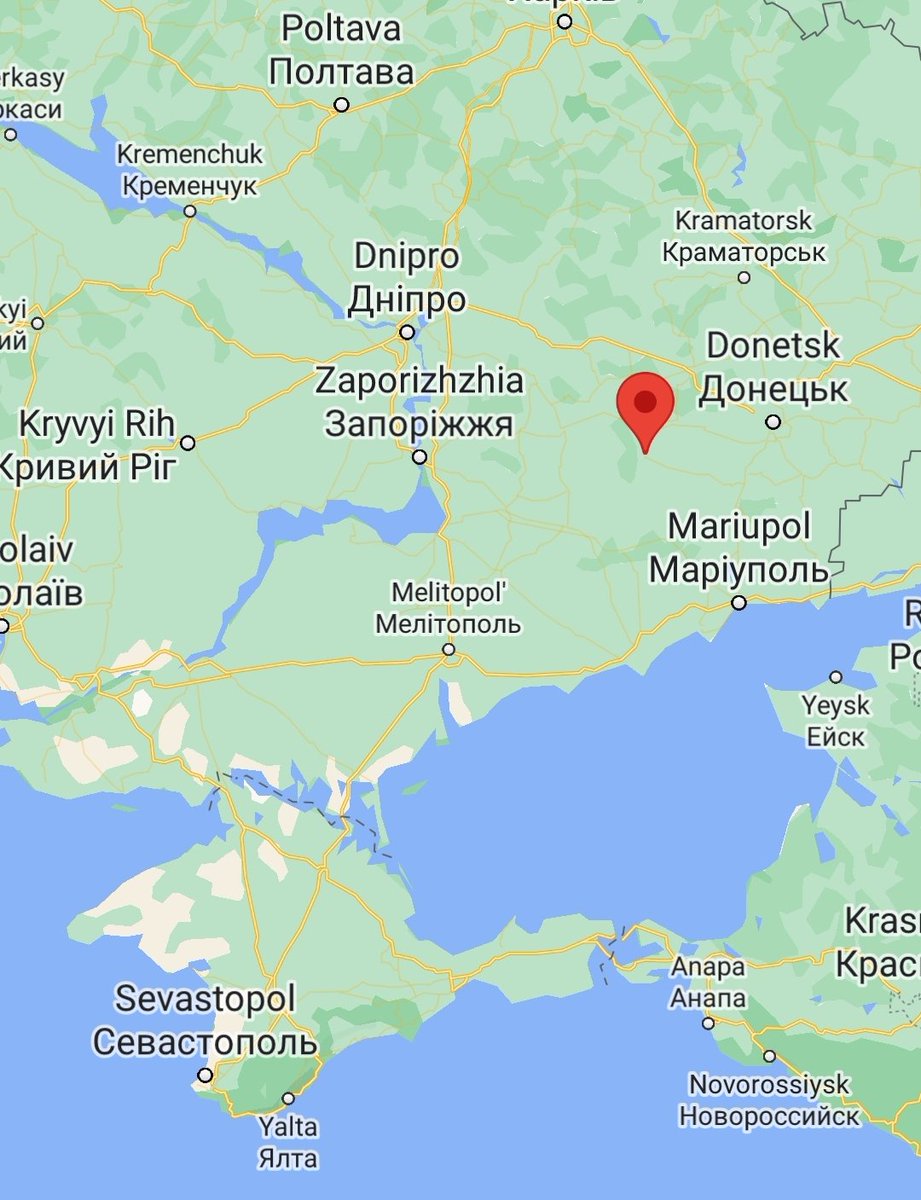 EUFreeCitizen's tweet photo. #UkraineWar #Ukraine #Russia #counteroffensive
⚡Almost the entire forward defense line of the Russian army near #Velyka #Novosilka - around 20 km long - has been wiped out.
Ukrainian forces liberated #Neskuchne and #Novodonets'ke.
Based on Russian drone footage we know that Ukrainian forces are already operating further south, hammering Russian forces in Storozheve and the little village of Blahodatne, nearby.
Note: these information does not compromise OPSEC. These information have been cross checked between Ukrainian and Russian sources (see maps)