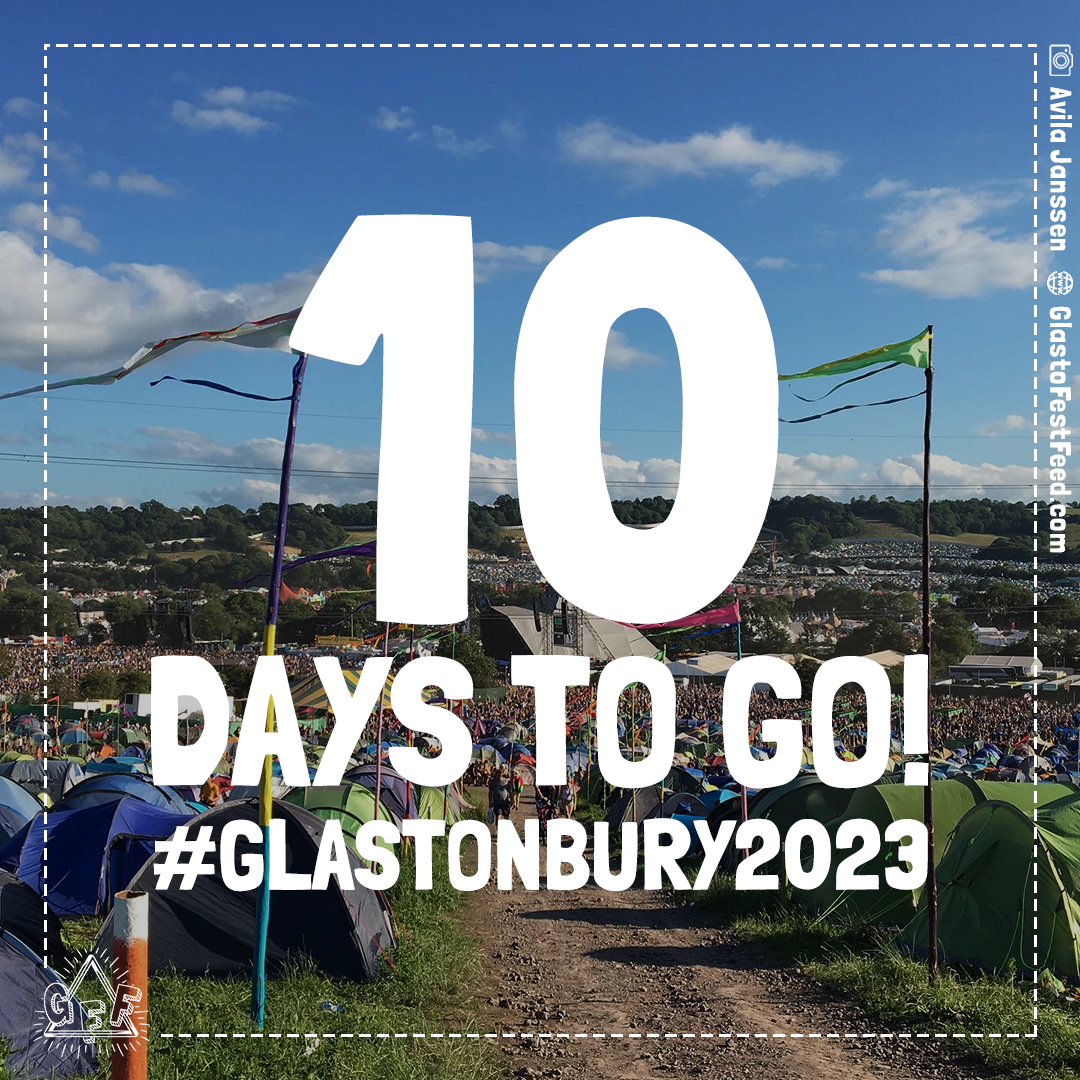 GlastoFestFeed's tweet photo. 📢💨 It's the finalllll countdownnnnn (do do doooo doo, do do do do dooo)!!! 🙌🥳 

10 DAYS TO GO! Can you believe it?! 10 DAYS!!! 🤯🫠

#Glastonbury2023 https://t.co/lc66flfJaM