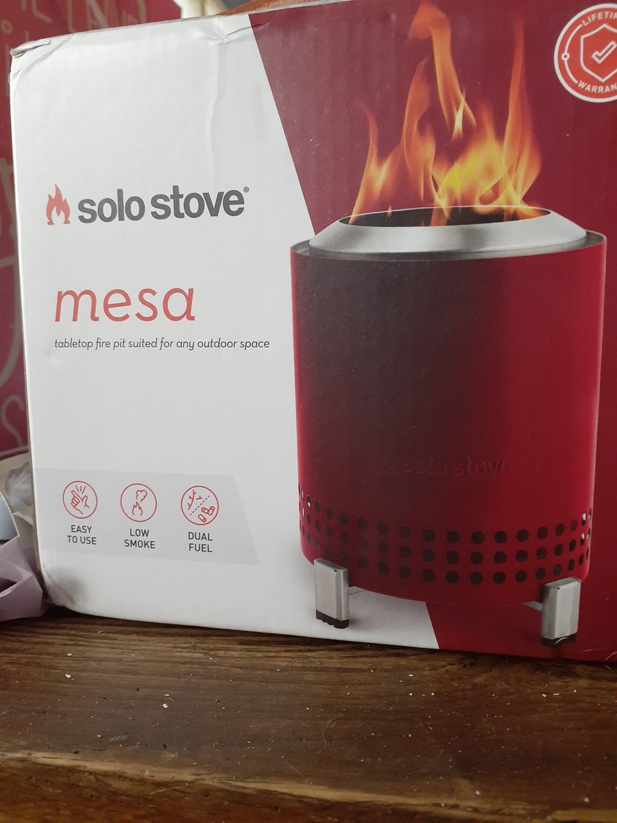 Got a Mesa solo stove! Can't wait to roast marshmallows.  #OPLive