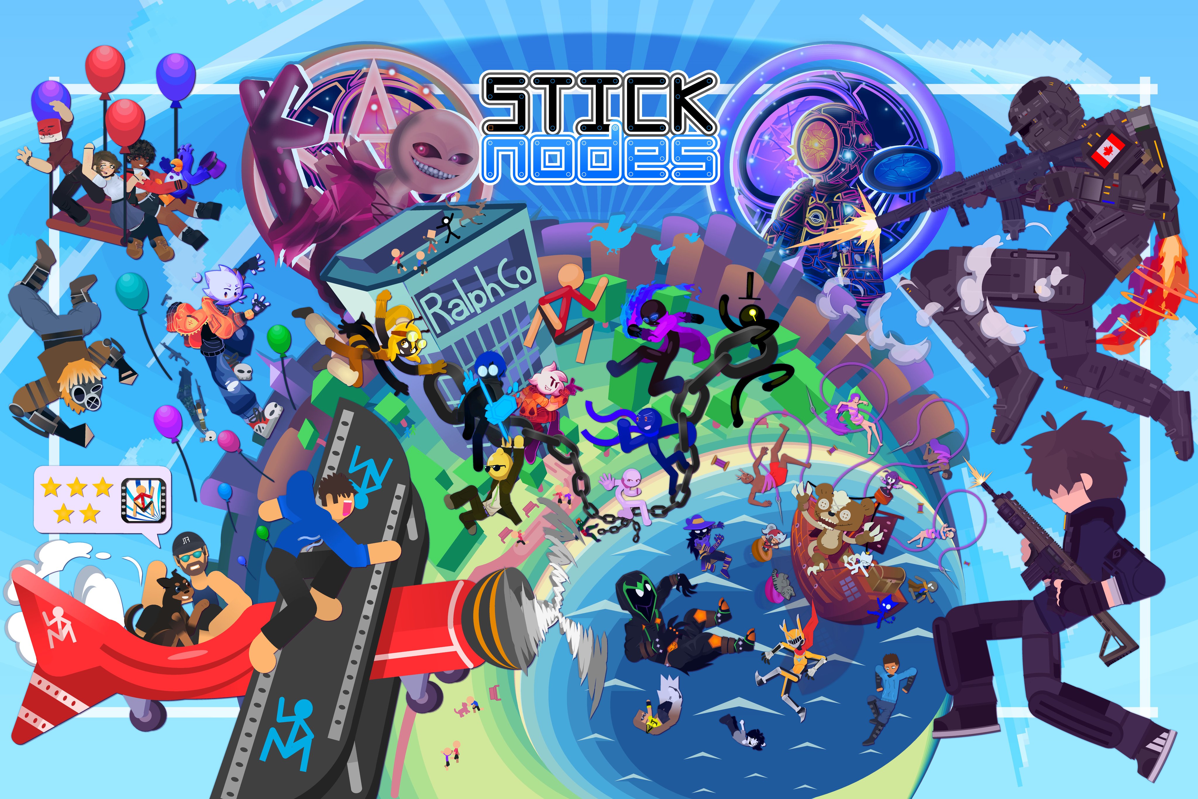 🇺🇸 Ralph Damiano on X: Stick Nodes 4.0.0 is out. Animate images  alongside your stickfigures now! (Also, import Minecraft skins directly!)  Out now just, here, click this and look:  (shouts  out @