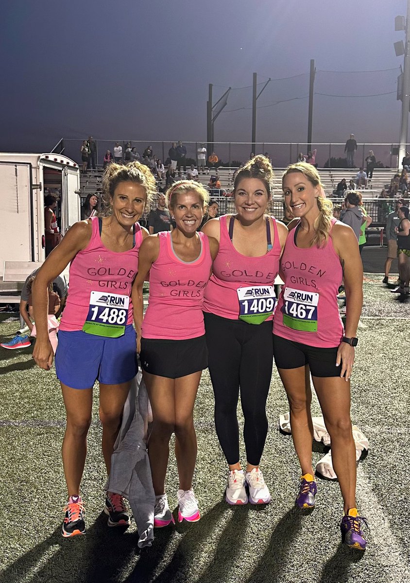 JessV1313's tweet photo. First Annual Adult Track Meet was a success! Thank you to everyone who came out and supported us grown folks as we tried to re-create the glory days 😂 Loved this night with my best friends and family 🩷 #goldengirls #4x400reunited #ghsbulldogs #trackandfield https://t.co/Jyn7Andolz