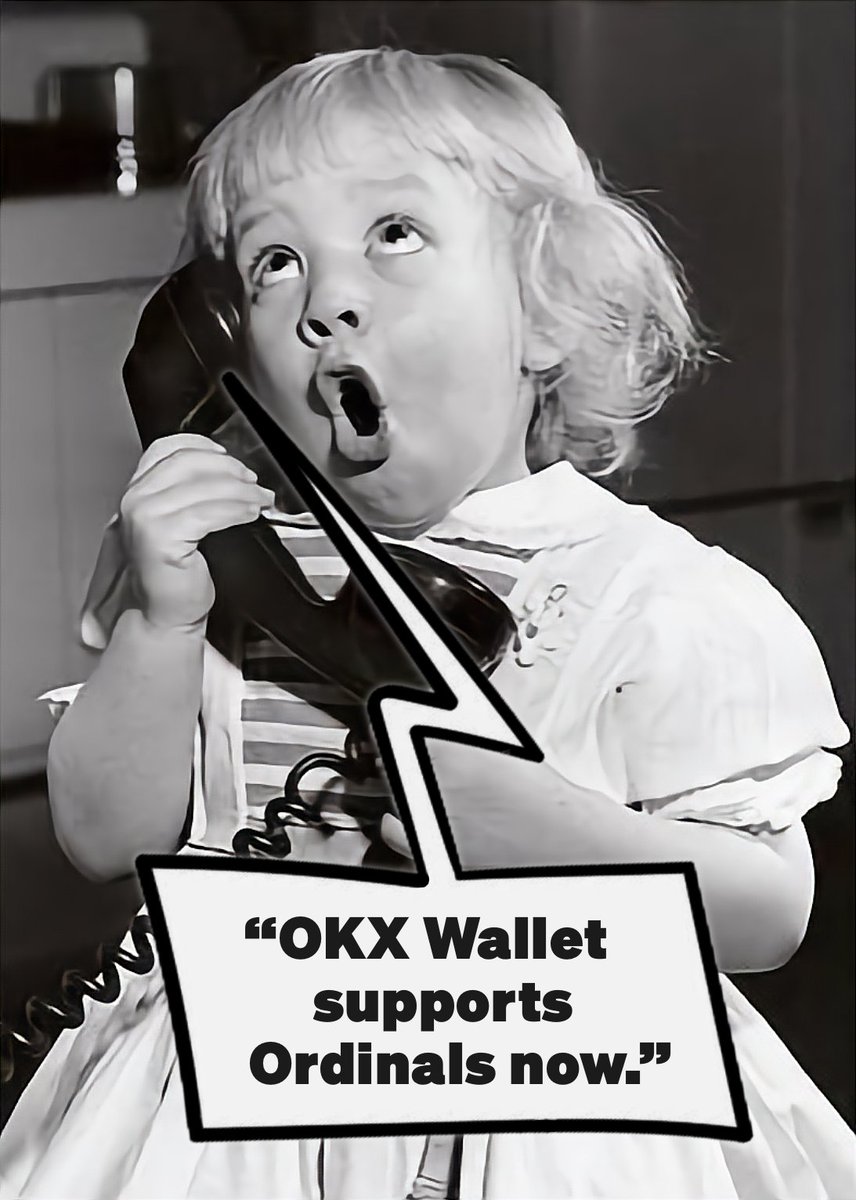 okx's tweet photo. Dialing in to the future… #OKXWallet now fully supports #Ordinals 🟠 https://t.co/RE2SPmAdwH