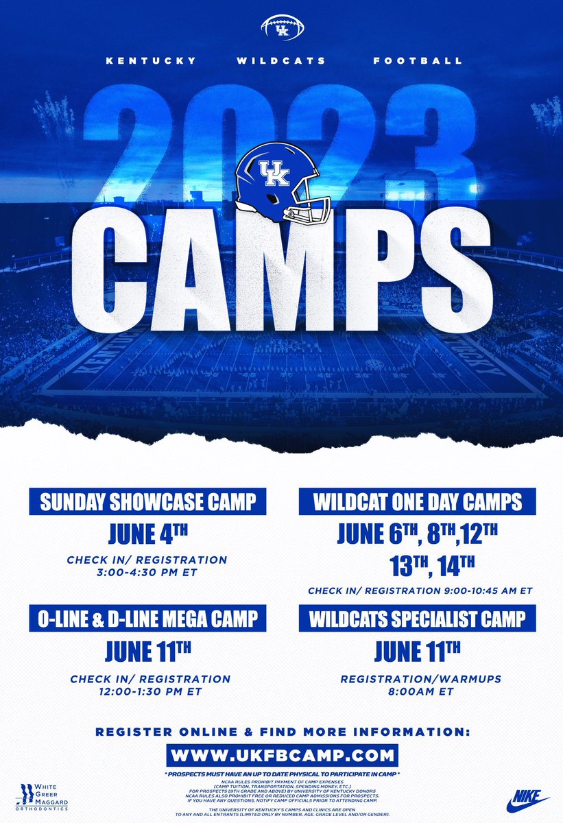 Excited to be attending @UKFootball camp tomorrow!! @OL_Coach_Yenser @vincemarrow @PrepRedzoneOH 
@ironmenfb  @apPrep