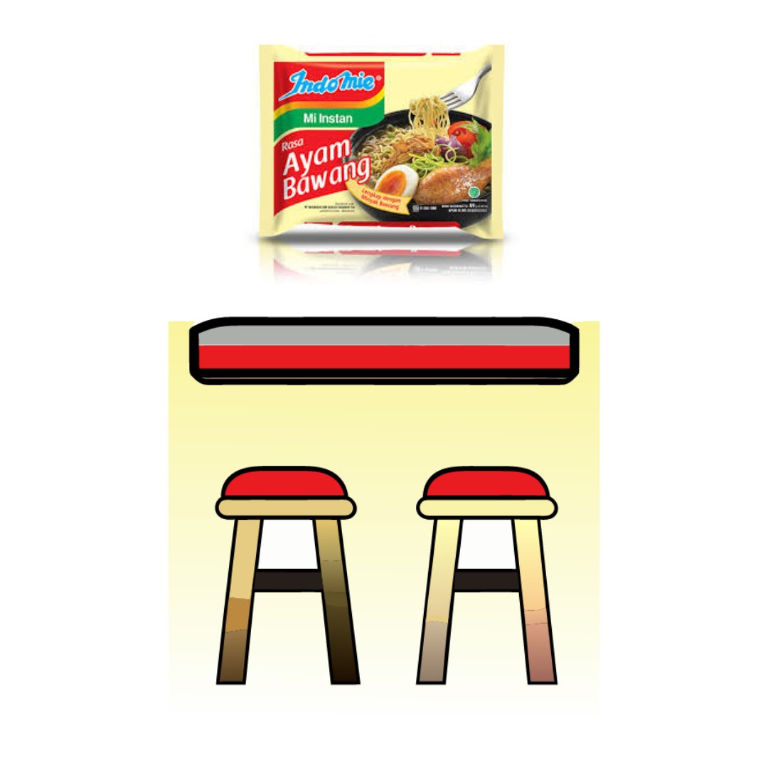 Dropping in weekend vibes with pictures of a stool inspired by Indonesian instant noodles #bermainkayoe #woodworking  #woodenfurniture #indonesiabusiness #shippingworldwide #indomie #seleraku