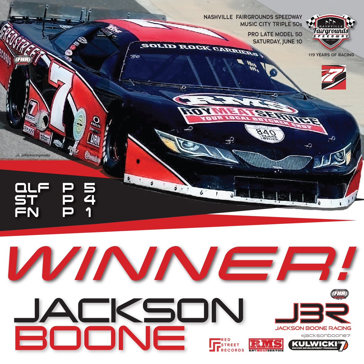 jacksonboone7's tweet image. Your WINNER tonight at Nashville @RaceFairgrounds! 🏆 🎸🏁

@redstreetmusic | @WareInc | @GetBoilerParts | @NewAmericanTeam | @KulwickiDDP | @oakley